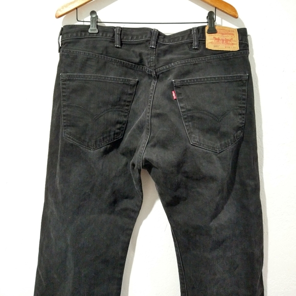Levi's 501 Straight Fit Black Jeans - Picture 5 of 8